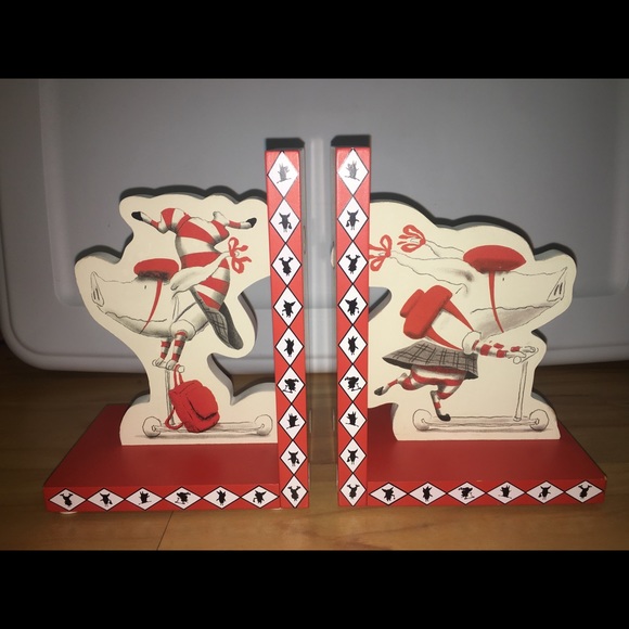 Olivia the Pig Other - SOLD Olivia the Pig Wooden Bookends